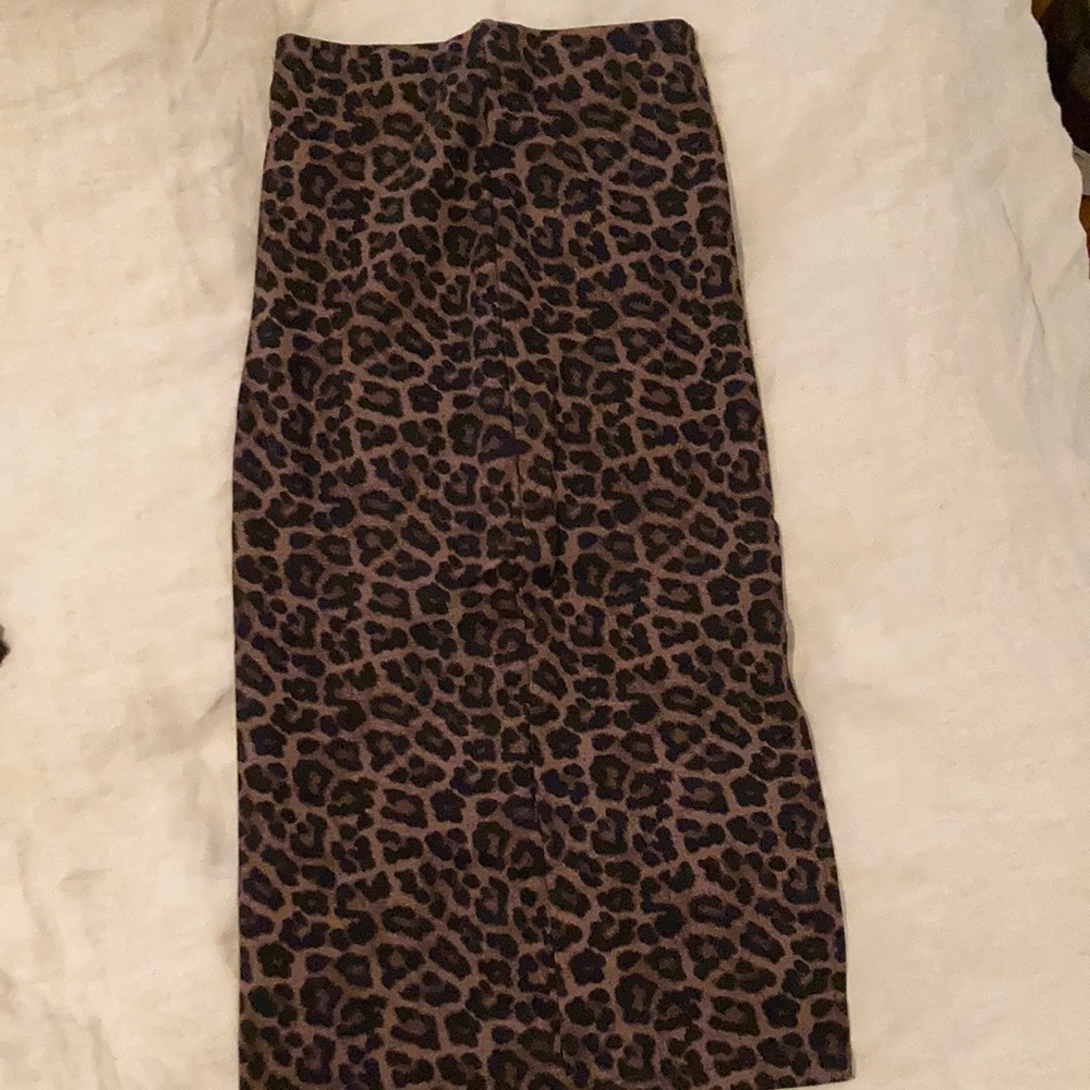 Zara leopard pencil skirt